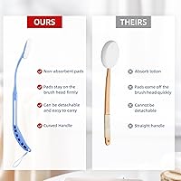 Vista 3 de Aplicador de loción para espalda, aplicador de loción de espalda de 20.5 pulgadas, aplicadores de loción de espalda para tu espalda, de fácil