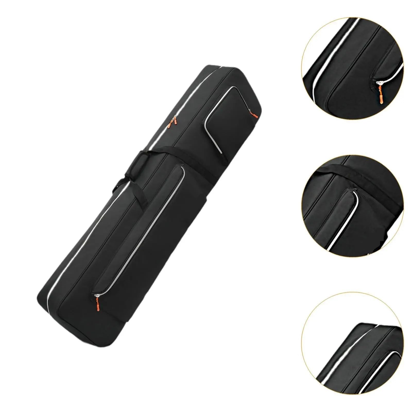 Custodia Per Tastiera Custodia imbottita for tastiera elettrica, custodia for pianoforte portatile con strisce riflettenti, zaino for strumenti