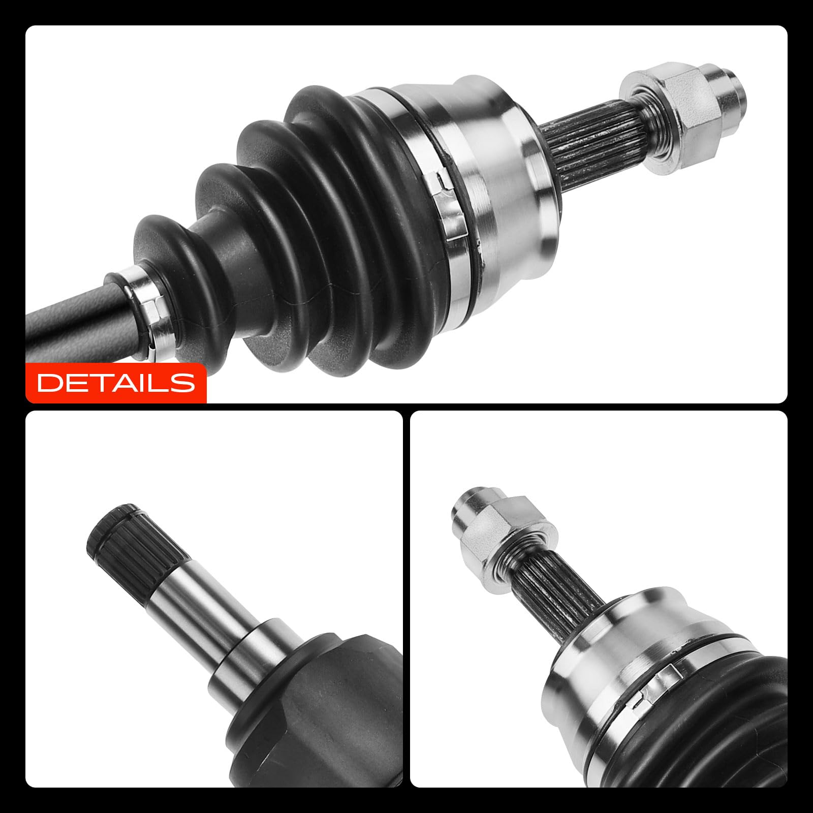 Frankberg Eje motriz Eje de transmisión Caja de cambios manual Eje delantero Izquierda Compatible con Punto 188 1.2L 1.4L 1999-2012 Punto Combi/Hatckback 188 1.2L 2000-2009 Replace# 46307565
