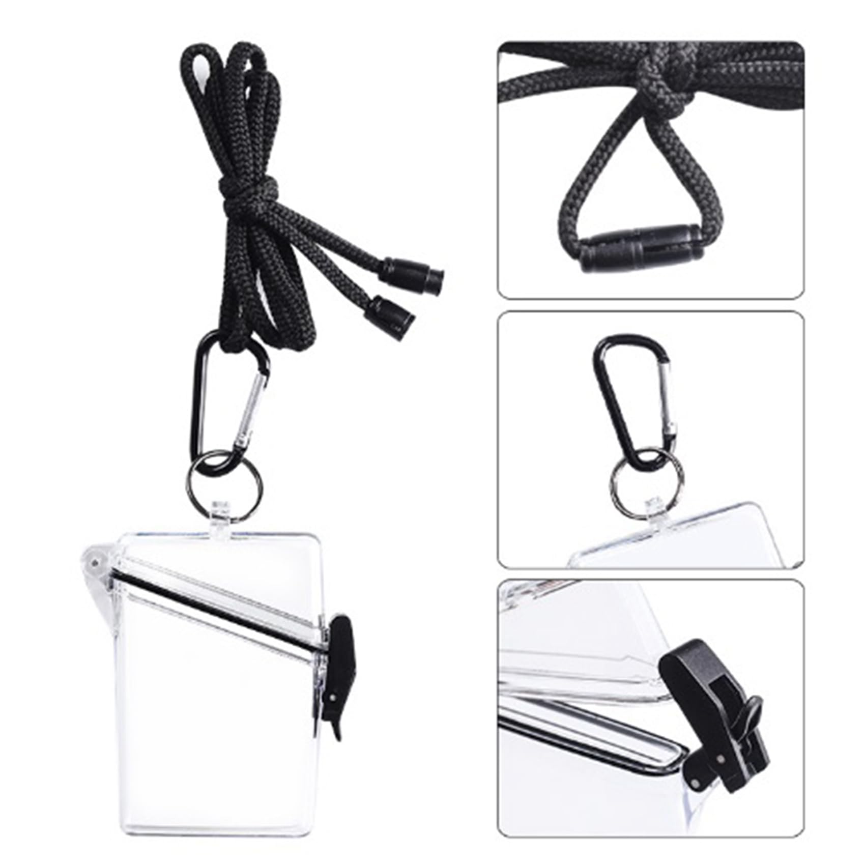 36 Pack Wodoodporny Uchwyt na Karty Identyfikacyjne Case-Clear Wodoodporny Futerał Sportowy/Etui Smycze do Kart Identyfikacyjnych i Kluczy/Szafka Dry Box