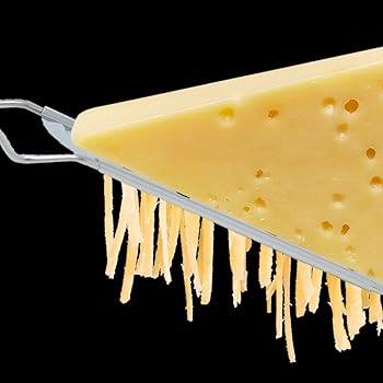 K Basix Cheese Grater & Shredder - Stainless Steel - Razor Sharp Blades - Medium Shred - Ideal Hand Grater for Hard F...
