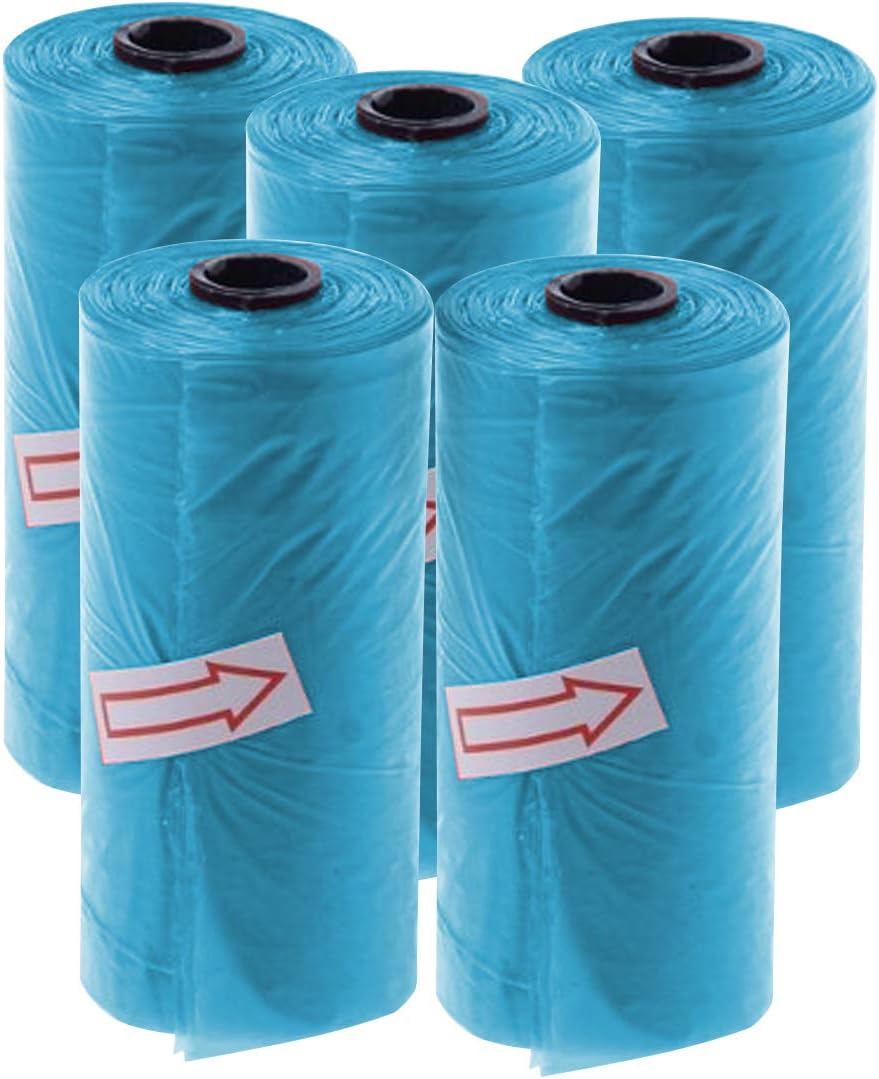 Star Babies Scented Nappy Bag Blue, Pack of 5 (75 Bags) 22x32cm