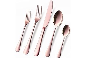 OGORI Copper/Rose Gold Luxurious Flatware Cutlery Set