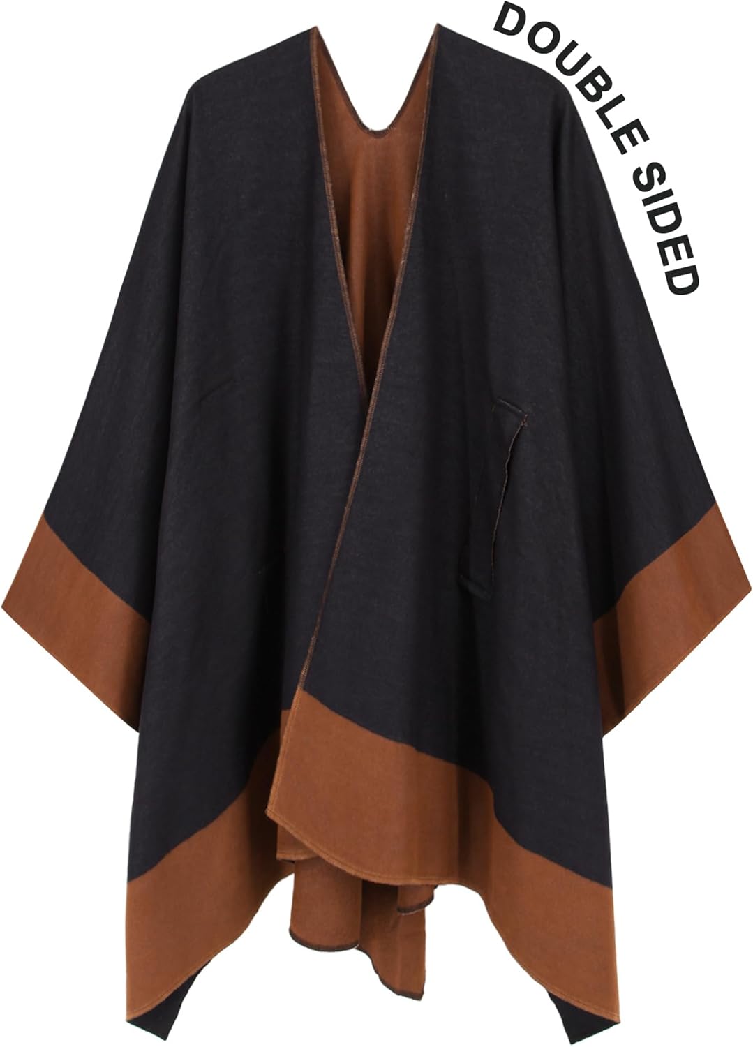 Moss Rose Women's Shawl Wrap Poncho Ruana Cape Open Front Cardigan Shawls for Spring Fall Winter - Image 5