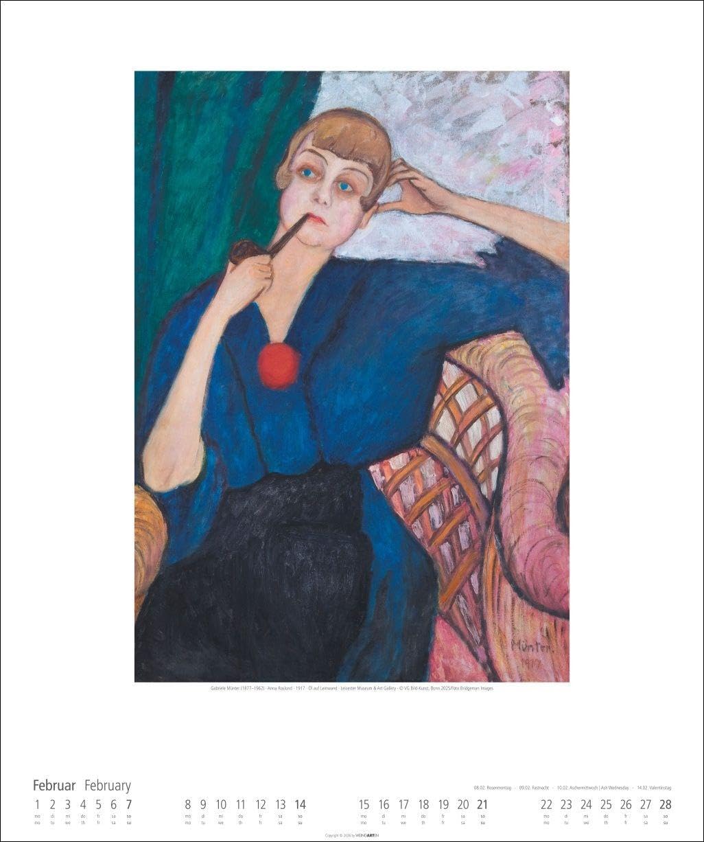 Gabriele Münter Kalender 2027: Kunstvoller Wandkalender mit expressiven Werken der bekannten deutschen Malerin des "Blauen Reiters". Großer Kunst-Kalender 2027. 46 x 55 cm