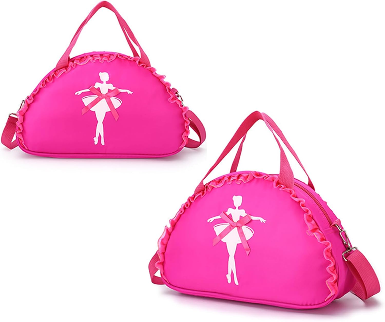 Dance Bag For Girls Cute Ruffle Lace Ballet Small Duffle Tutu Dress Gym Crossbody Shoulder Backpack Ballet Dance Bag