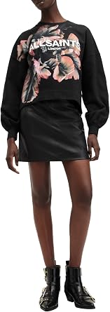 AllSaints Womens Fleurir Lila Sweatshirt