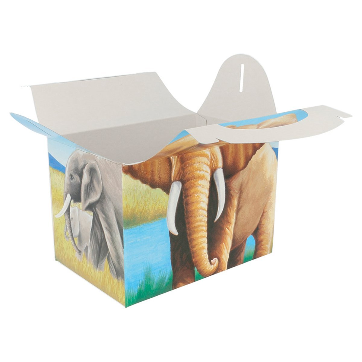 50 Cajas De Menú Infantil Para Colorear – Cartoncillo 320 G/m², 17x16x10 Cm, Ideales Para Fiestas Y Celebraciones
