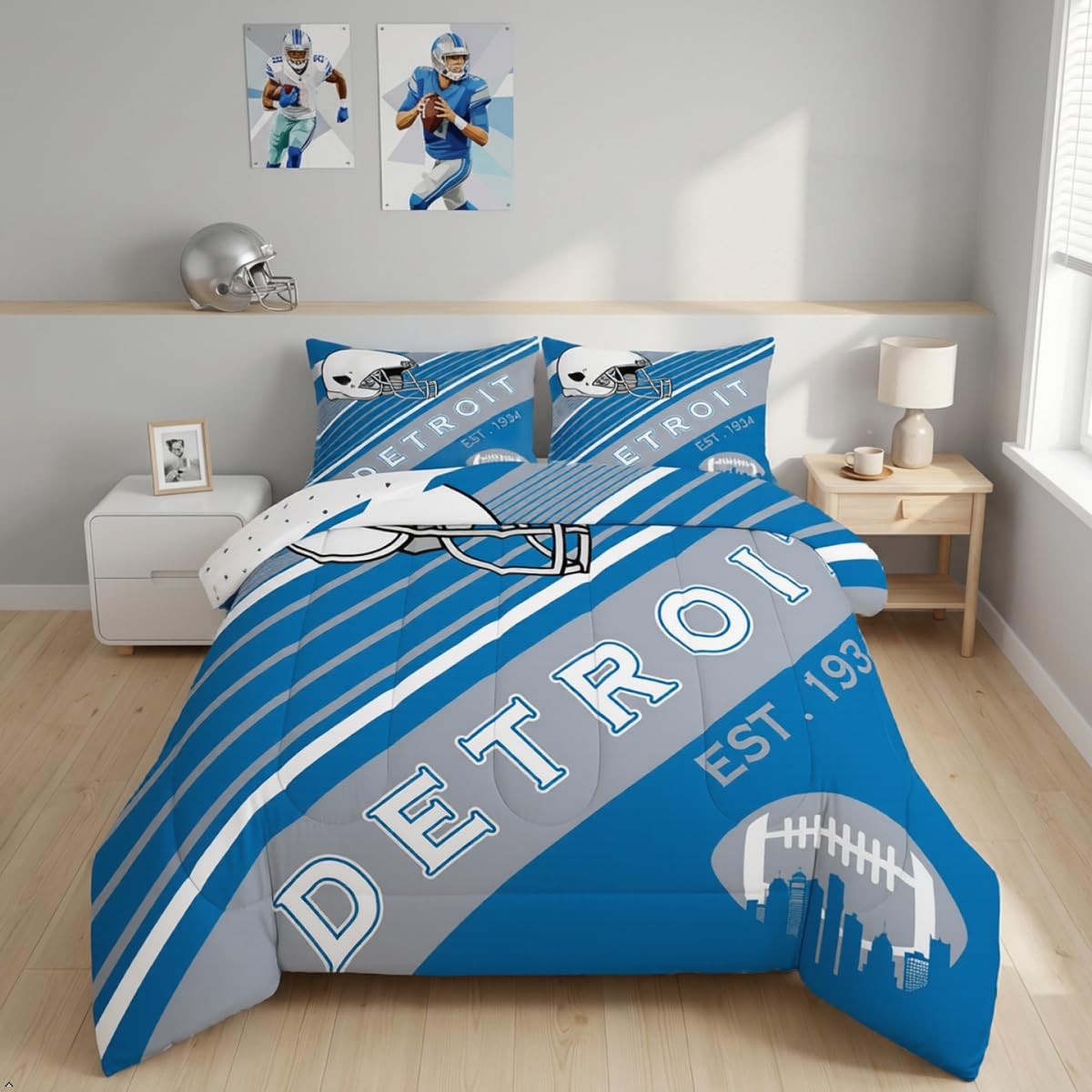 Football Comforter Set - Twin Size -10 Football Comforter Set - Twin Size -10