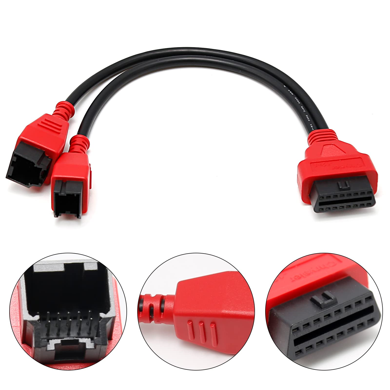 Chrysler 12+8 Programming Cable Adapter For Autel Maxisys Scanners - Diagnostic Tool Connector