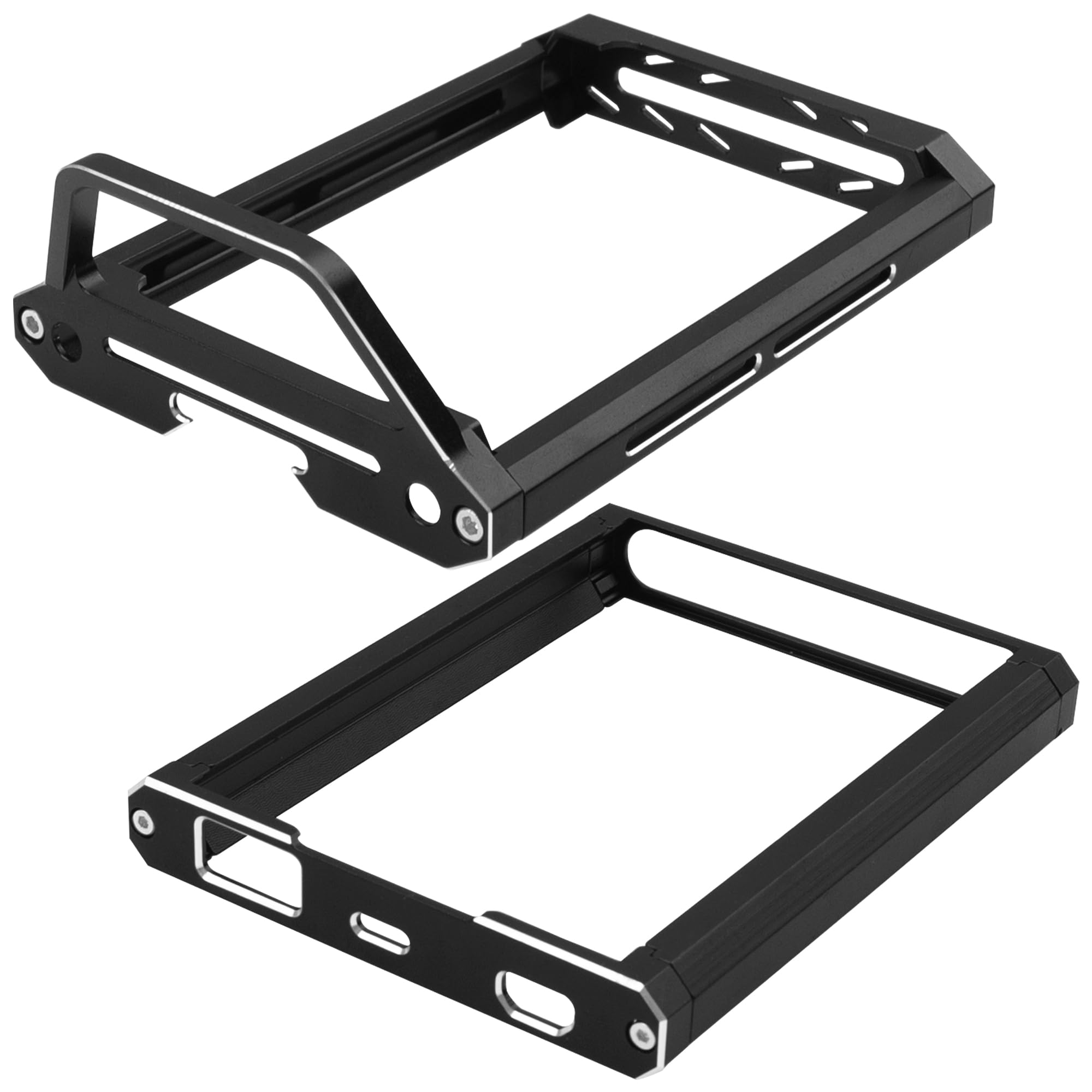 Share GooMetal Transmitter Screen Protector Frame Holder & Base Bracket Protective Compatible with Flysky Noble NB4 Transmitter Remote Control (Black)