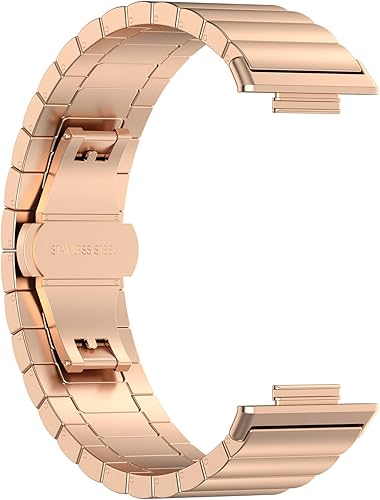 Miniatura 7 de FitTurn Correas compatibles con Huawei Watch Fit 2 Smartwatch de acero inoxidable sólido correa de eslabones de metal ajustable accesorios para
