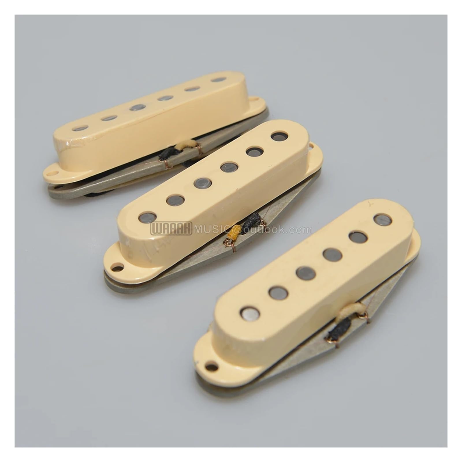 Bobinage manuel 5 micros guitare Blues Rock des années 60 simple bobine(Vintage White)