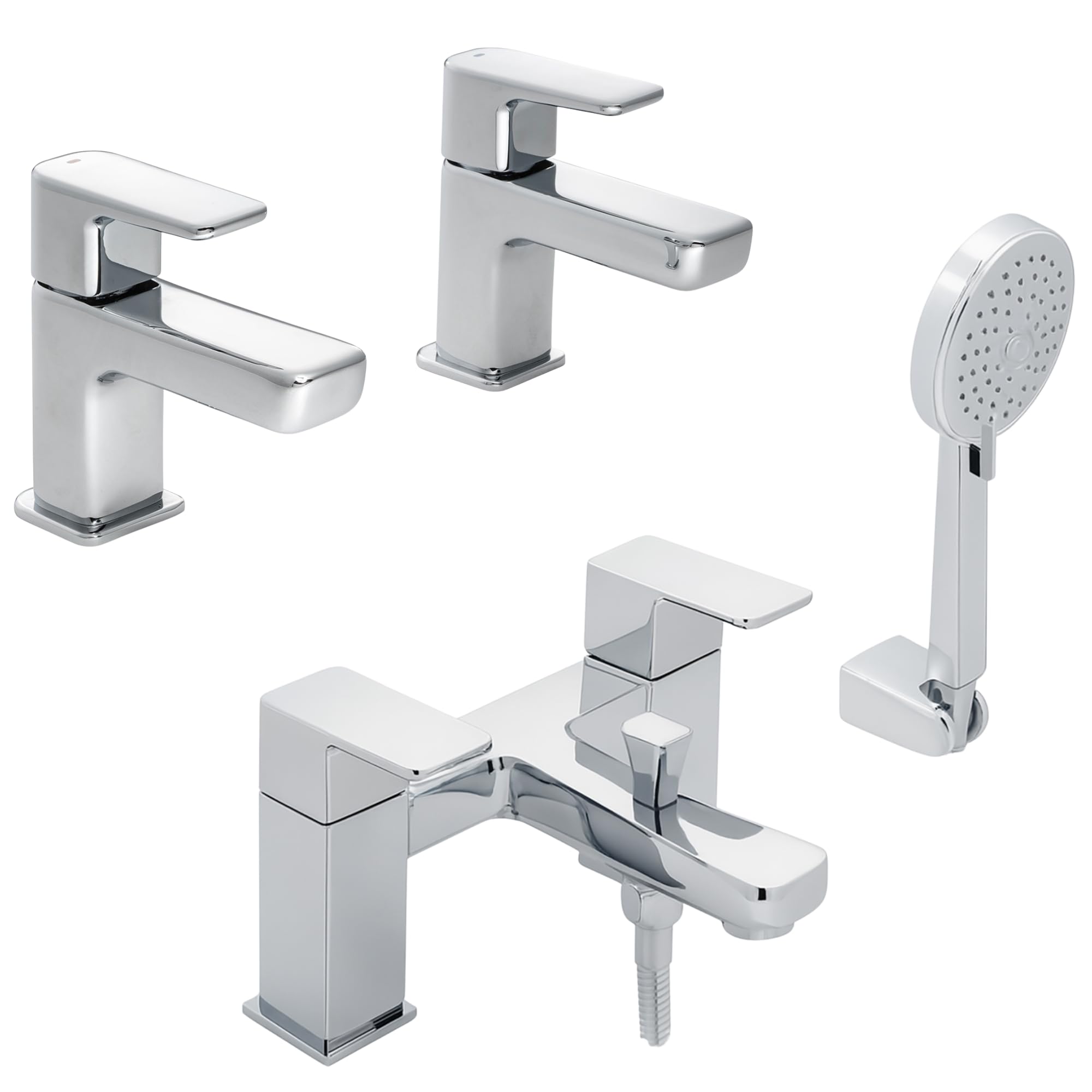 Mitigeur baignoire et deux robinets lavabo Loch pour équiper la salle de bain familiale