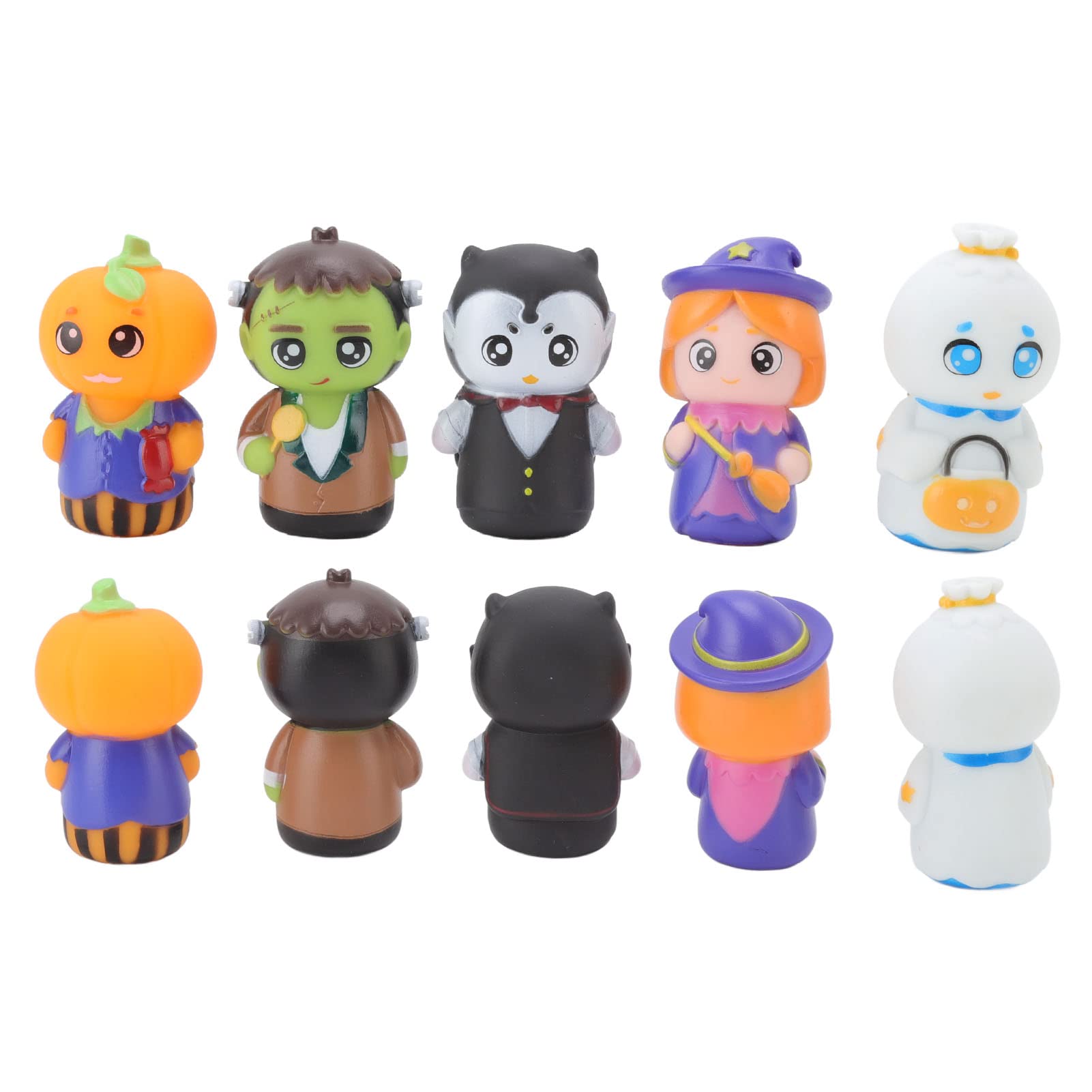 5pcs Halloween Finger Puppets, Cute Cartoon Kids Finger Puppet Set, Beautiful and Practical, Attract People's Attention - Image 4