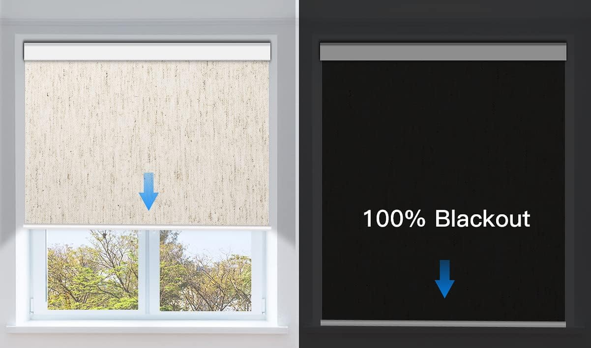 Tokblind Roller Shade Fabric Sample, Blackout and Light Filtering Fabric Swatch, 2 Pieces : Home & Kitchen