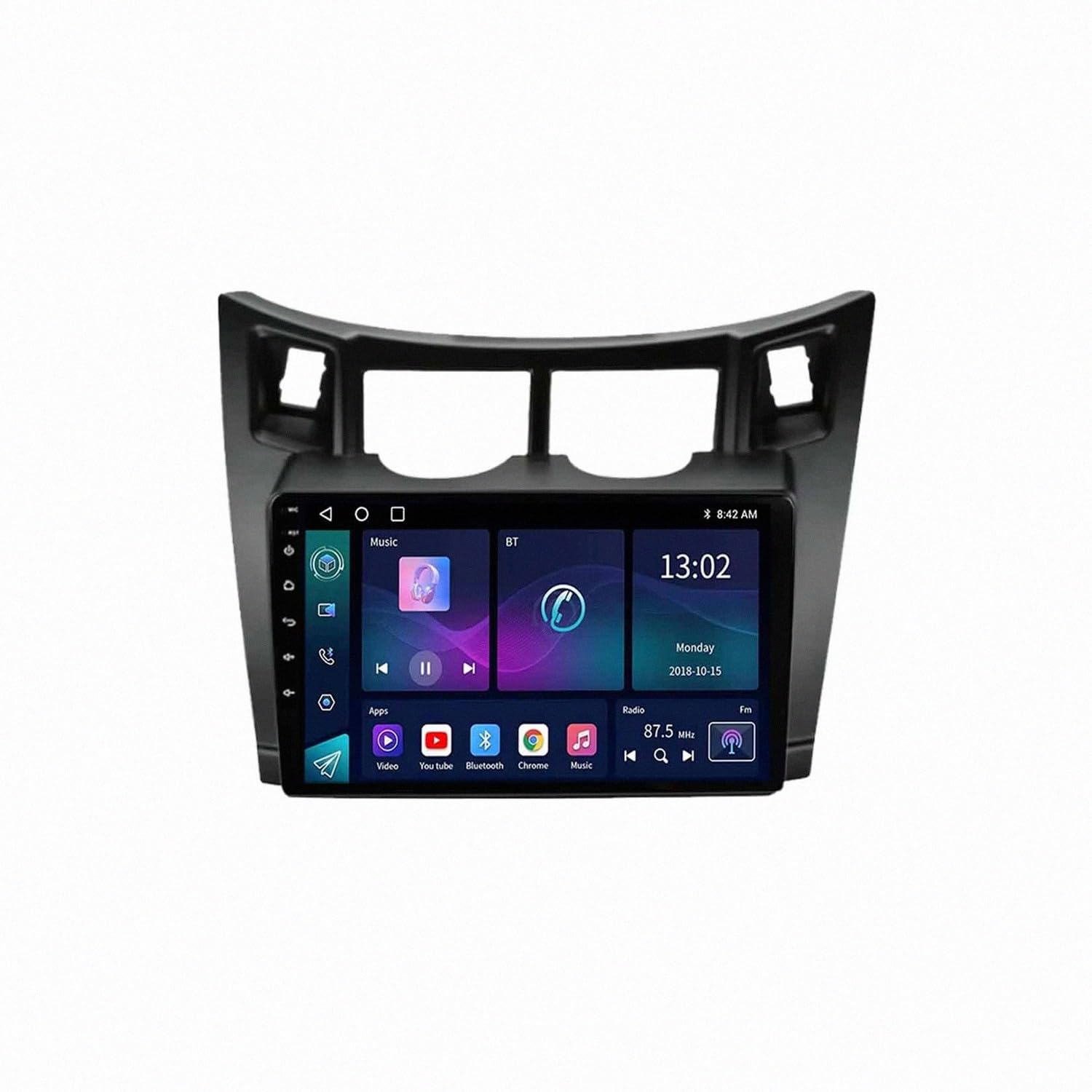 Pantalla de coche 2 DIN con Android Auto inalámbrico para VW Multivan T5 de 4 núcleos 8
