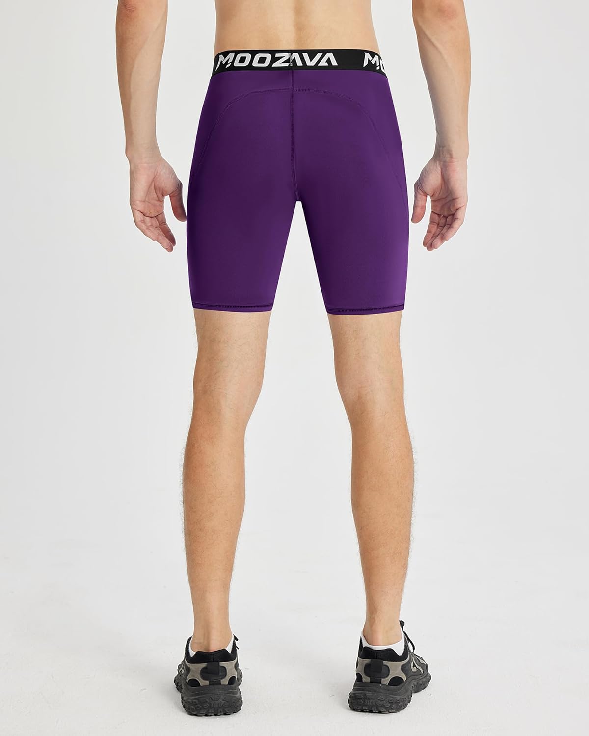 Moozava 1 or 2 Pack Mens Compression Shorts Spandex Shorts Performance Sport Athletic Underwear Workout Running Base Layer - Image 2