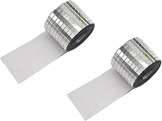 Comprar Mosaico de Cristal Azulejos,2 Rollos 3200 Piezas Mini Espejo Mosaico Autoadhesivos Cristal Adhesivo Azulejos de Espejo Espejo Cuadrado para Manualidades,Baño,Cocina,Decoración de Bolas de Discoteca