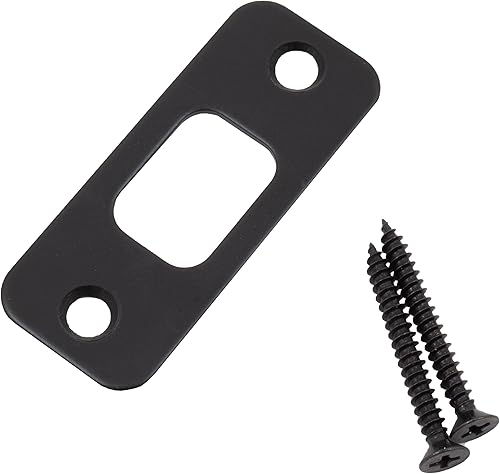 Miniatura 3 de Placa de bloqueo de cerrojo de esquina redonda, 1-18" x 2-34", 2-18" de centro a centro, bronce vintage por Stone Harbor Hardware