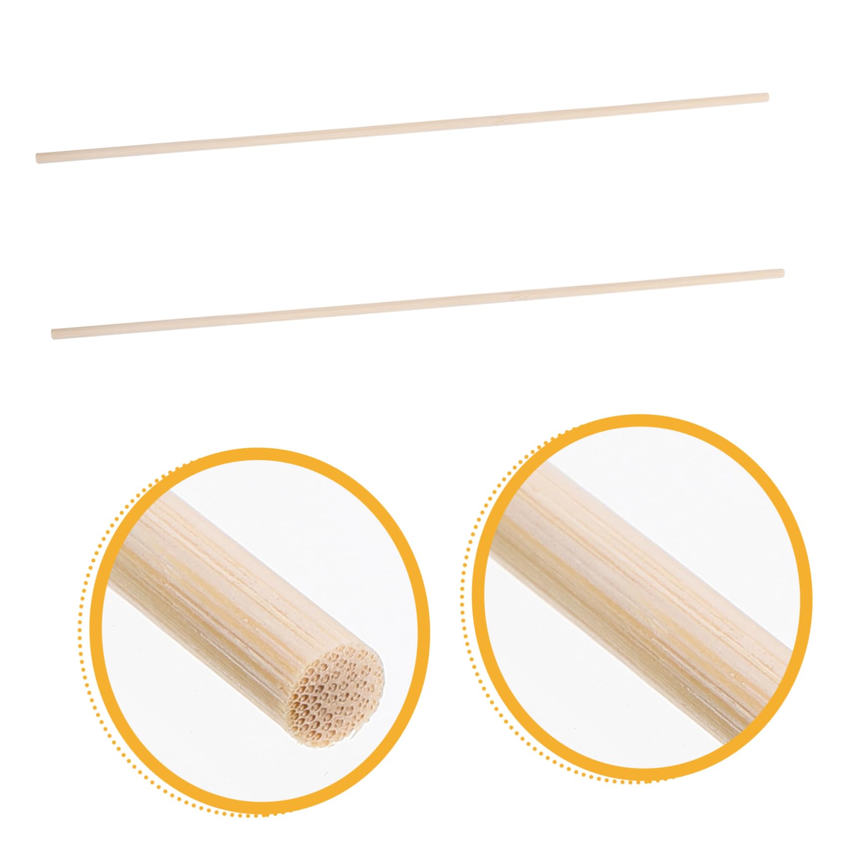 BESPORTBLE Asta per Sedie da Regista in Bambù 2 Pezzi Supporti per Sedili Accessori Mobili Ricambio Leggero e Resistente Beige Adatto a Sedie da Regista