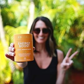 FRISKA Energy Boost Enzyme and Probiotics Supplement, Promotes Better Digestion and Energy for Men and Women, Gut Health, 30 Capsules