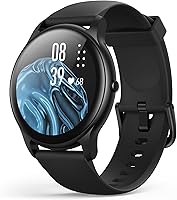Vista 1 de AGPTEK Reloj inteligente para mujeres y hombres, reloj inteligente impermeable 5ATM para teléfonos Android e iOS, reloj de seguimiento de actividad