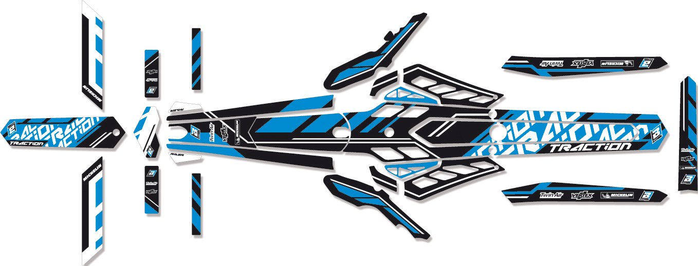 Kit adhesivos Blackbird Trial 2T09E