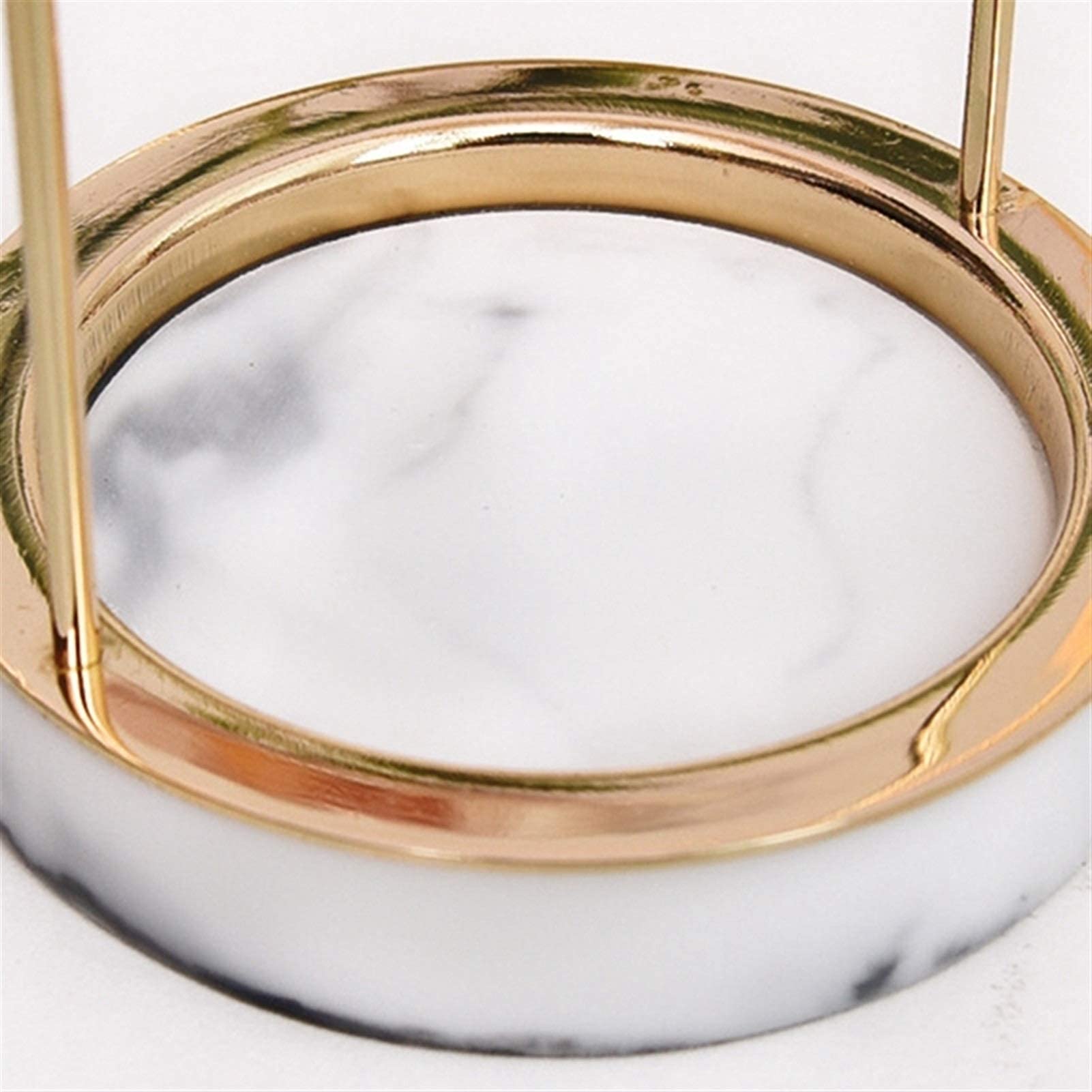 Display Schmuckkasten Schmuck Baumständer Marmor Harz Base und Gold Metall Schmuckständer Armband & Halskette Schmuck Organizer Display Tree Rack mit Ring Tray Schmuck Aufbewahrungskoffer