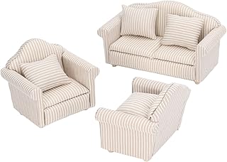 Sofá Casa Bonecas, Sofá Em Miniatura Em Escala 1:12, Mini Sofá Feito à Mão Mobília Da Sala Estar Acessórios Para Presentes Decoração Brinquedo Para Móveis Sala Estar Com Cenas Vida Simulação