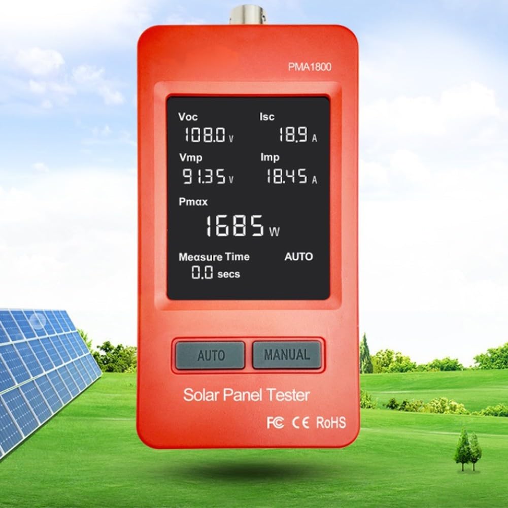 Tester per sistemi fotovoltaici per MPPT e misurazione 1800W e 800W Modelli 20V-120V Gamma di tensione 0-60A Schermo LCD corrente (1800W)