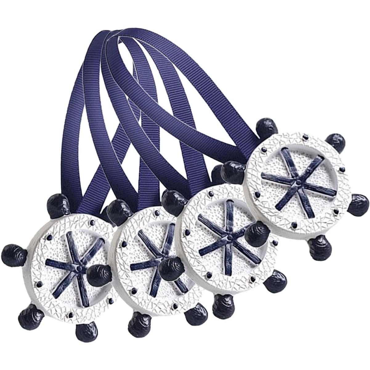Garneck 4 Pz Fibbia per Tende mediterranee Staffa per aste per Tende da Trapano Ganci per fermatenda Tende magnetiche Tende Decorative Tende per finestre Elegante Fibbia per Tende