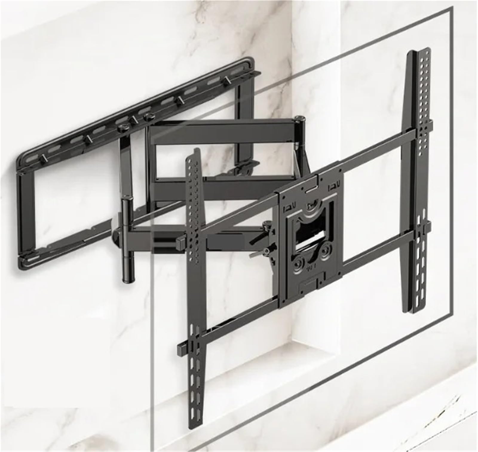 Supporto da parete per TV, SP5 Per TV Da 75-110 Pollici Fino A 90 Kg - Staffa Articolata Per Montaggio A Parete Per A Movimento Completo Con 6 Bracci