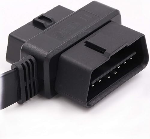 Miniatura 6 de OBD-ii Obd2 16pin macho a hembra extensión cable de diagnóstico extensor 11.8 in 23.6 in 39.4 in (2 en 1 (23.6 in))