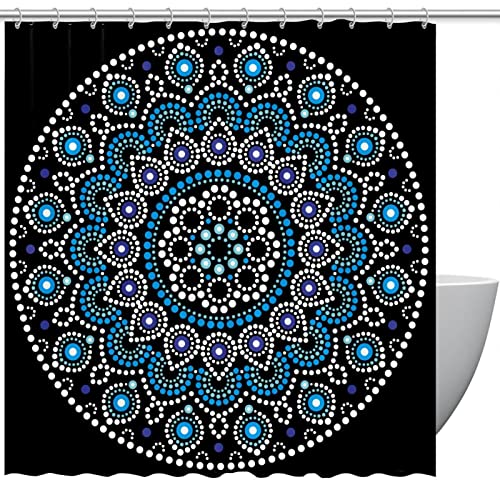 Rideau de douche lavable imperméable 152 x 183 cm avec 12 crochets inclus - 2