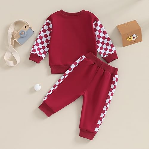 Miniatura 7 de BeQeuewll Ropa para bebé niña, trajes de otoño e invierno, sudadera de manga larga, sudadera y pantalones para niños pequeños