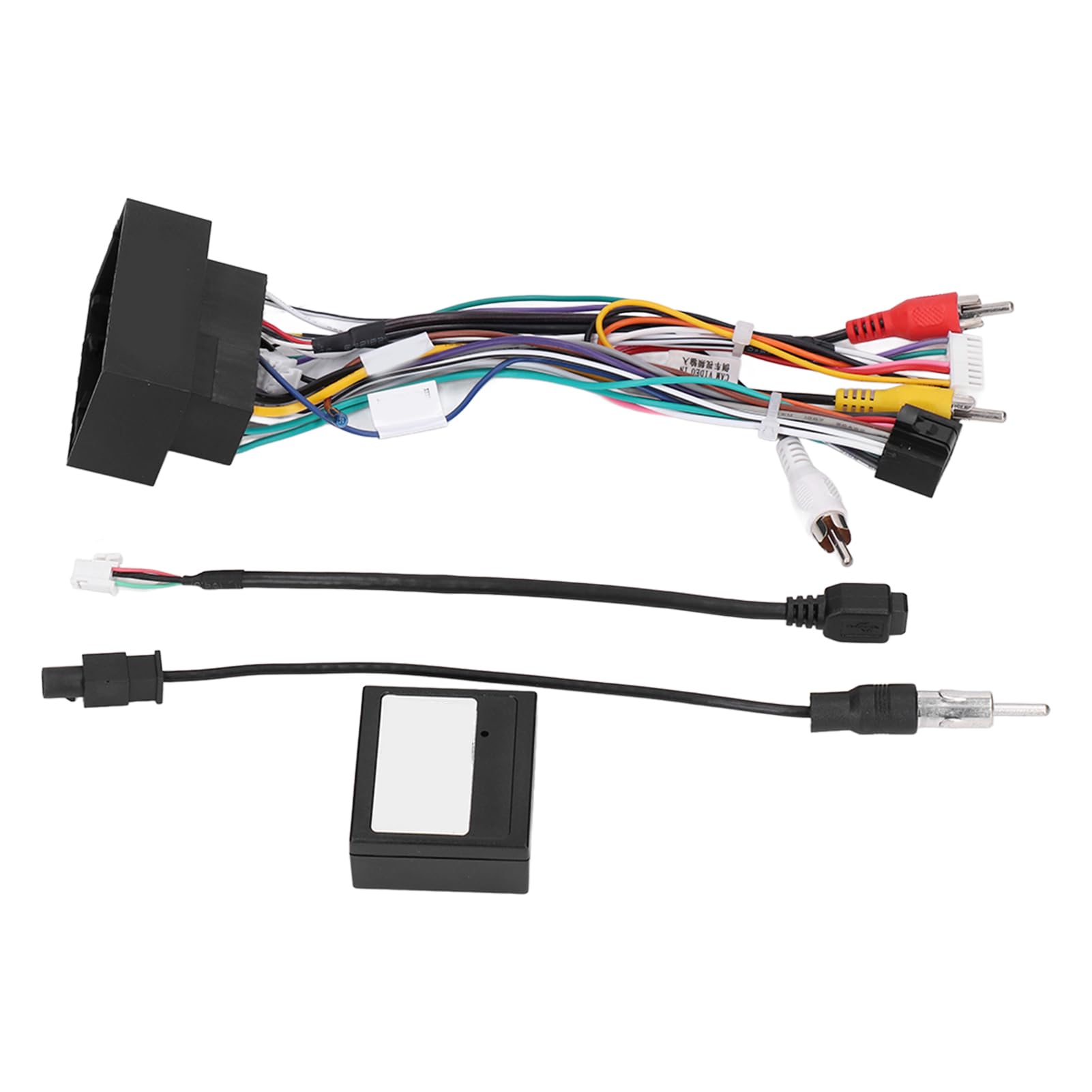 Dioche Adattatore Radio Cavo USB per Cablaggio Autoradio da 16 Pin con Kit Scatola Canbus di Ricambio per 2014‑2020, 2015-2017, 2019