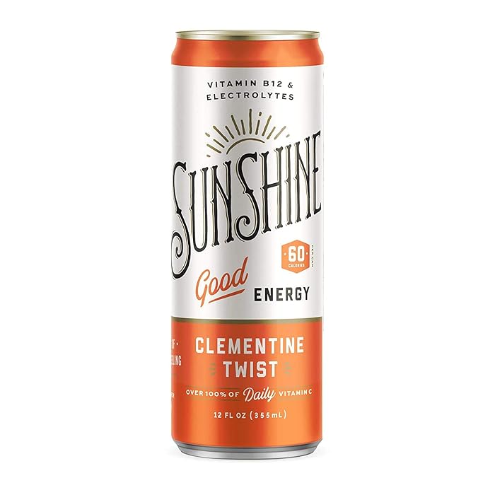 Buy Sunshine Sparkling Energy Drink, Clementine Twist, Vitamin C