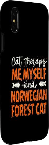 Miniatura 3 de iPhone XXS Me, Myself And Norwegian Forest Cat Thérapie Par Les Chats Case