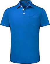 Enlision Polo Uomo Manica Corta Elegante Estiva Magliette Polo Colletto Scozzese Casual Golf Business Polo T-Shirt con Tasca S-XXL