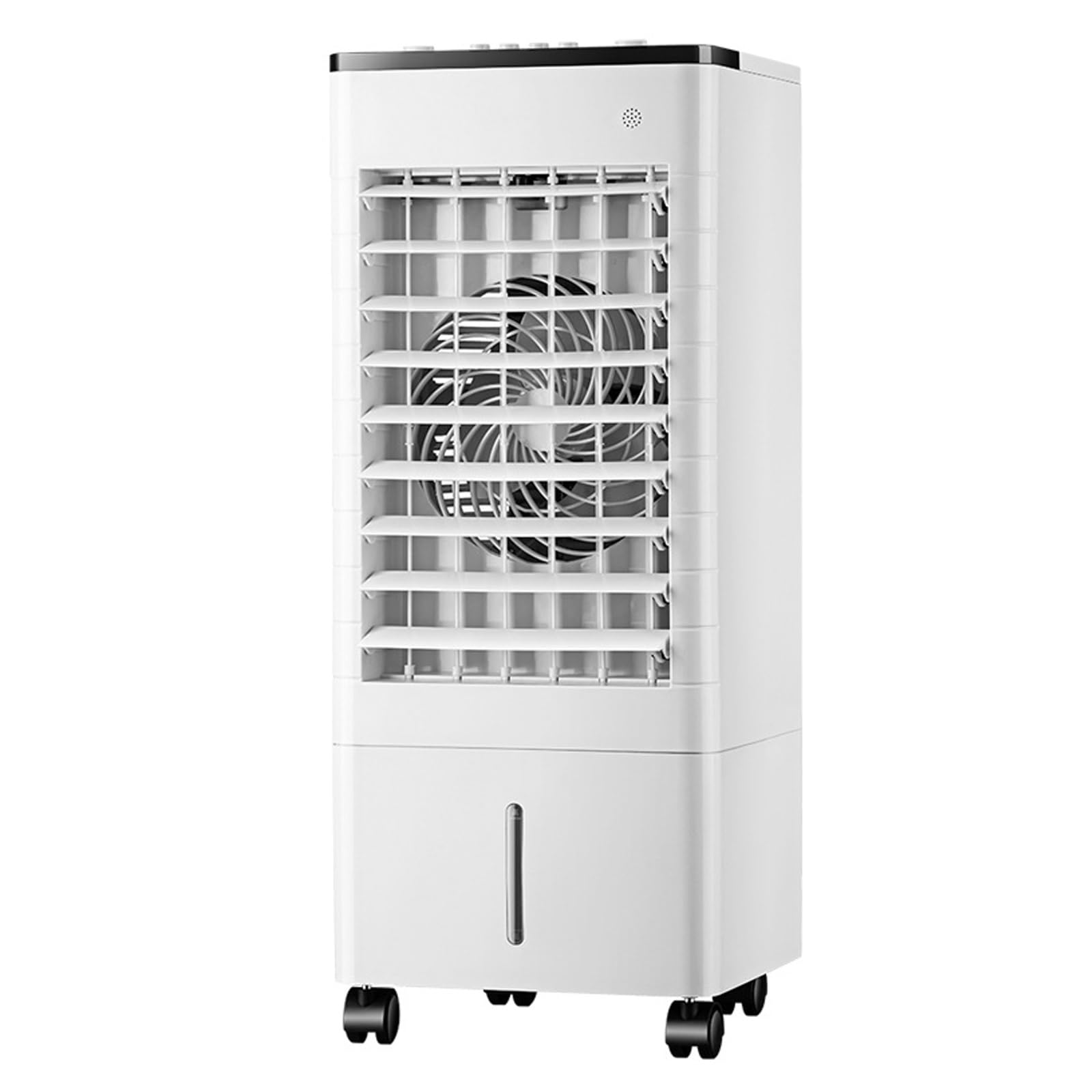 WPWSDWMX Swamp Cooler with Dual Tank, Portable Evaporative Air Cooler with 6m Remote, Ice Crystal Cooling Fan for Garage
