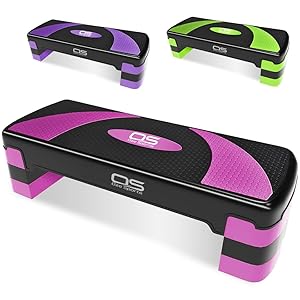 Aerobic Stepper platform -Step Steps board High – Exercise 2-5 Level Adjustable Height Fitness Workout Yoga Pilates Fitness Home Gym Removable Step Rise block