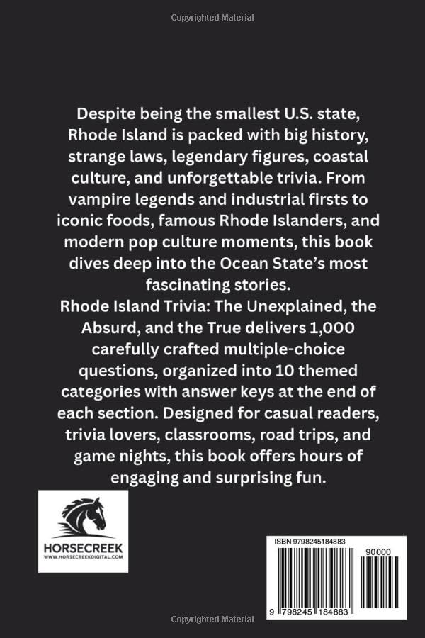 Rhode Island Trivia: The Unexplained, the Absurd, and the True: 1,000 Fascinating Questions About the Ocean State’s History, Culture, Legends, and Hidden Facts image 3