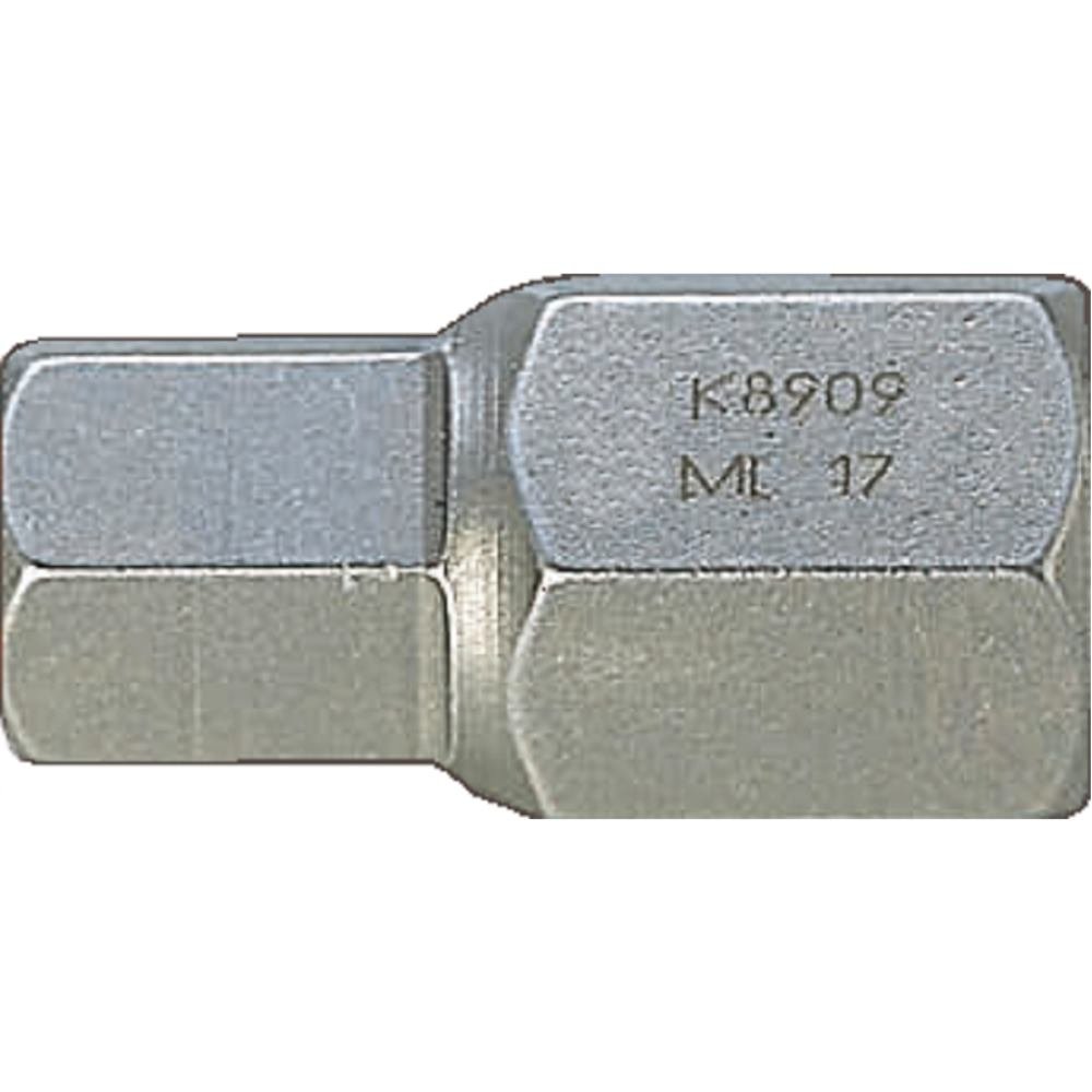 Bahco K9509ML-22 Outside 6 Edge Bit for Inside 6 Edge, Silver, 22, 22 mm