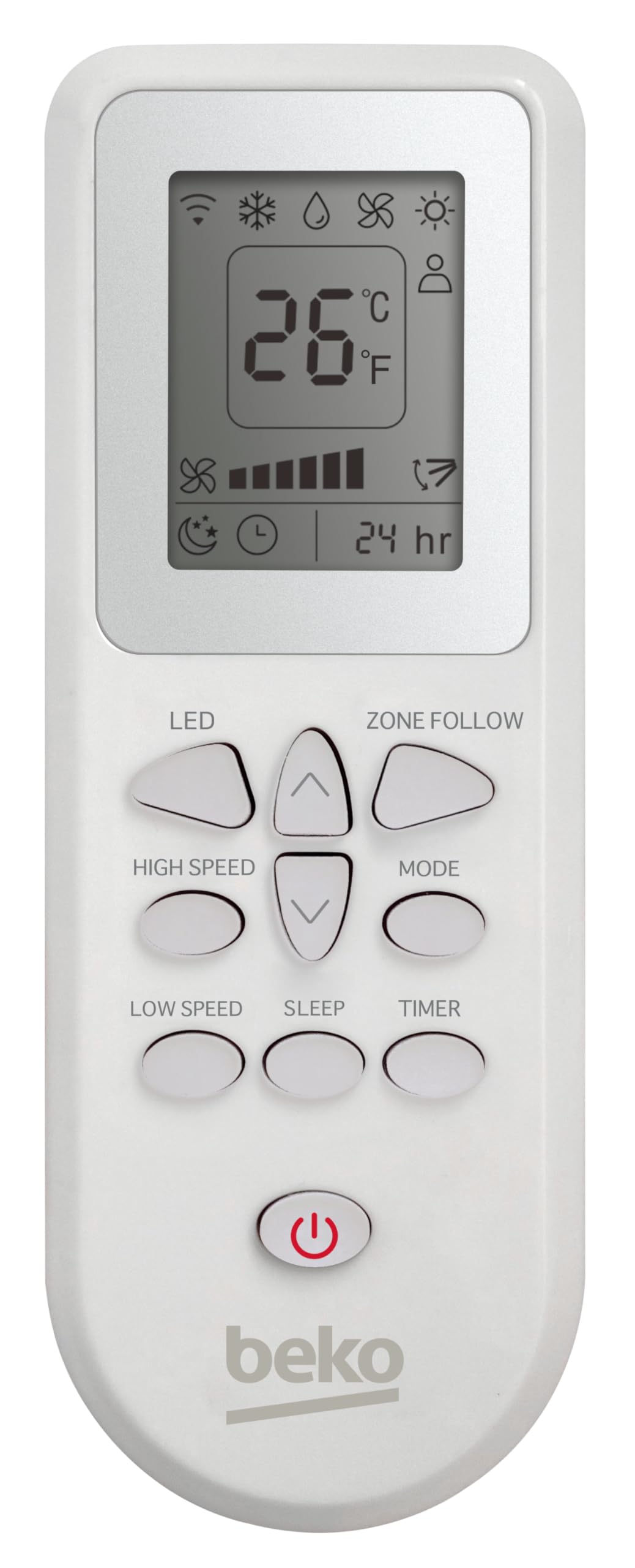 Beko - BP409C - Climatizzatore Portatile, 9000 Btu/h, Raffrescamento, Deumidificazione, Controllo facile e intuitivo, Classe Energetica A - Bianco/Grigio 33,5 x 69,8 x 28,5 cmBP409C