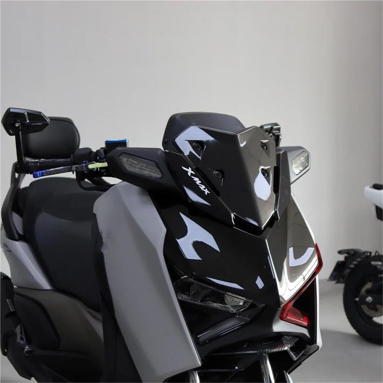 Parabrezza Per Moto, Deflettori Antivento, Protezione Per YAMAHA XMAX250 XMAX300 2023-2025, XMAX 125 2024, Parabrezza Anteriore Cupolino Parabrezza(NERO)