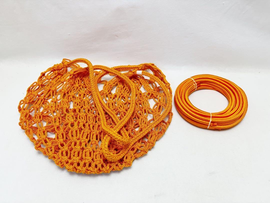 茶道具 菁宝作 仁清写 藤 飾壺 口覆仕服 網 飾り紐3本 口紐付共箱