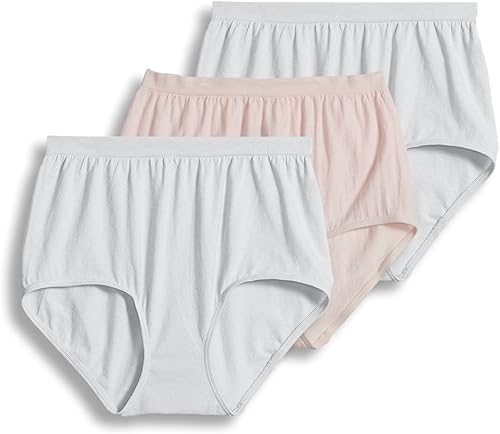 Jockey Ropa interior para mujer Comfies Microfiber Brief - Paquete de 3