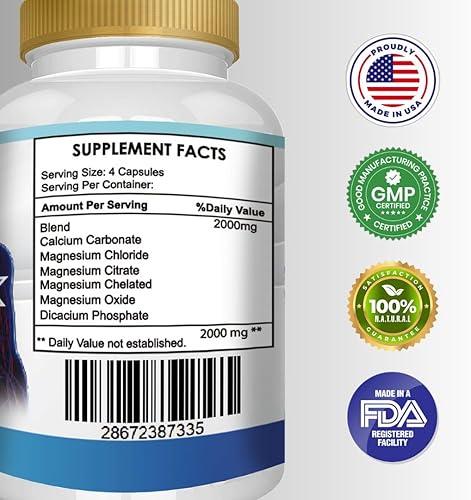 Miniatura 5 de Complejo de cloruro de magnesio, paquete de 3, 420 cápsulas