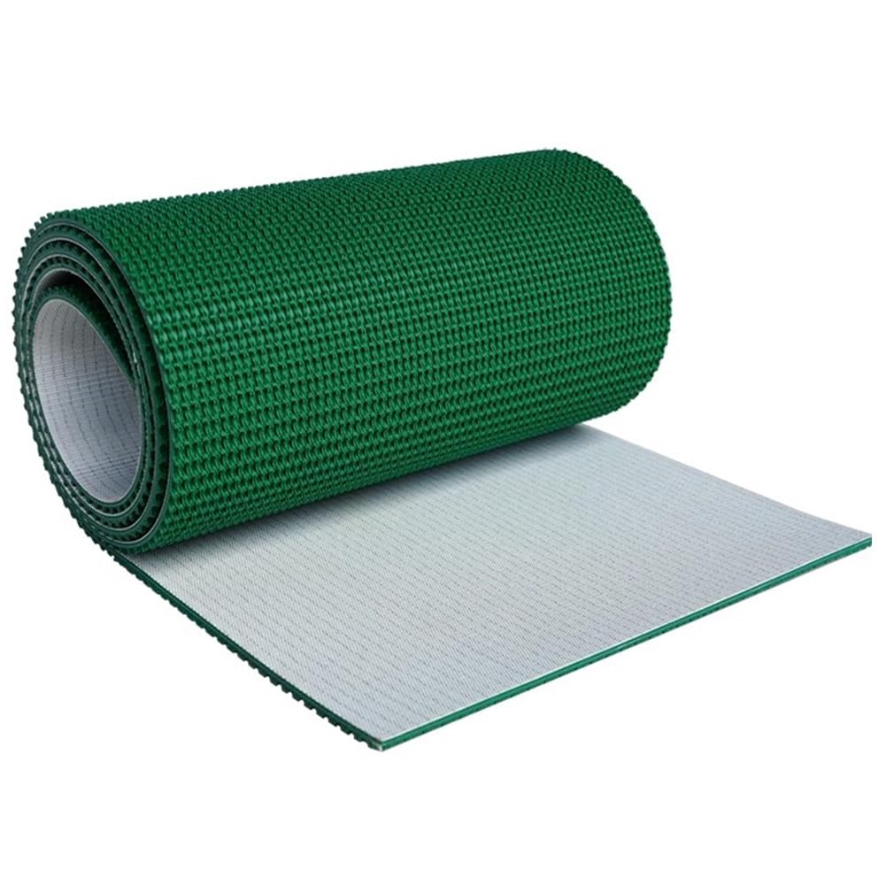 YJEUZCD Desktop Conveyor Belt, PVC Belt Material, Commercial Packaging Factory Transport Bucket Small Conveyor Student Friction Pulley Belt(2.6x98.4 ft)